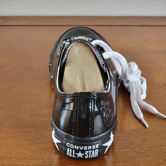 Converse X Miley Cyrus Chuck Taylor All Star Ox Patent Leather 563720C Black - Picture 5 of 9